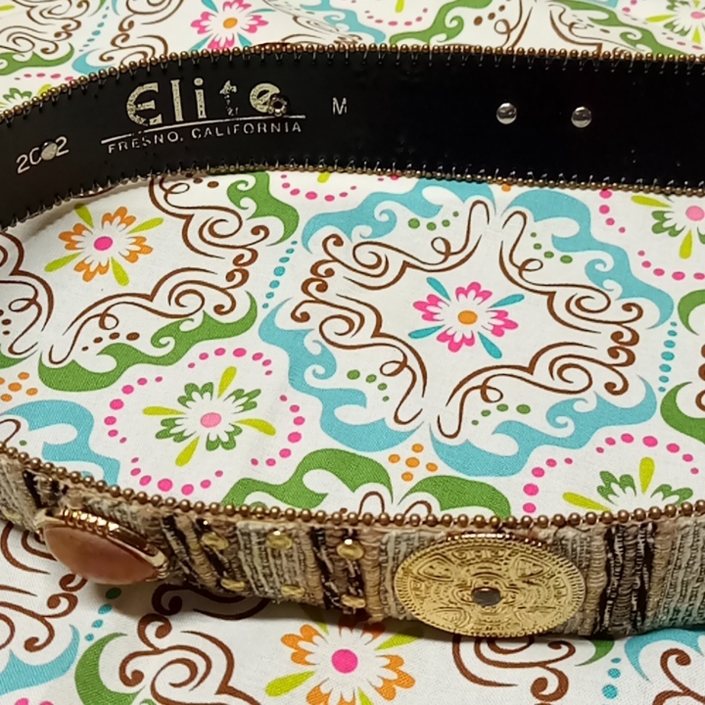 BEAUTIFUL Elite Style embellished Belt, Fresno California Medium